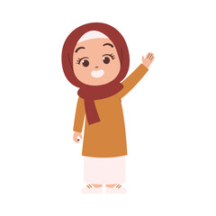 Muslim Woman illustration. Arabian Woman Wear hijab