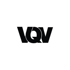 VQV letter monogram logo design vector