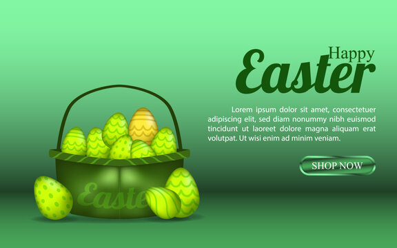happy easter background spring element invitation decoration