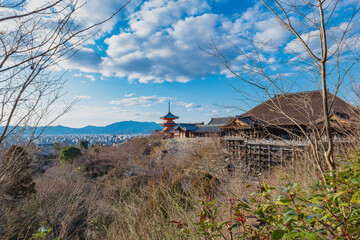 Fototapeta na wymiar 京都 清水寺の風景