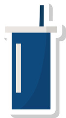 plastic cup icon, drinks stickers.