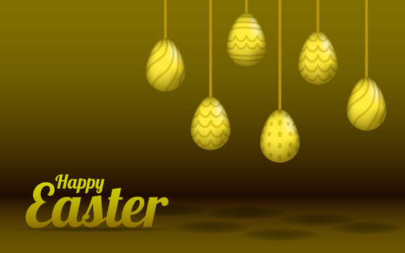 happy easter background spring element invitation decoration