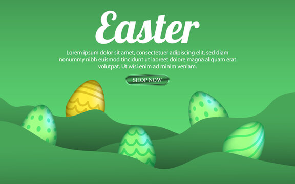 happy easter background spring element invitation decoration