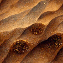 Obraz premium A desert is only a desert - Pattern Generative ai