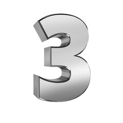 3d render,Number 3