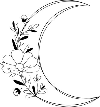 recommend clip art: Flower Line Art Frame