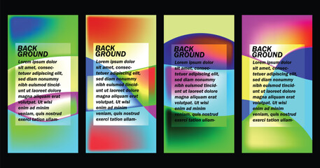 color full background wave template design 1