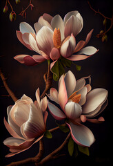 Magnolia Blossoms, AI