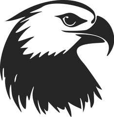 black and white light logo with aesthetic eagle