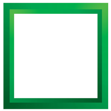 simple green border frame vector