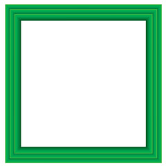 green frame isolated on white