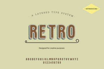 Jazz  typeface. For labels and different type designs orginal
