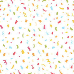 Seamless pattern with confetti