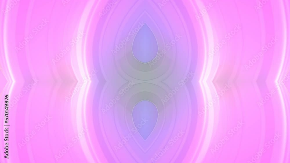 Poster Digital loop animation pattern of rotating curved twisted shapes 3d rendering HD