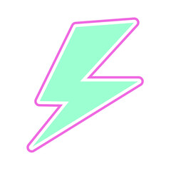 Abstract cute sticker retro style Y2K memphis pop art