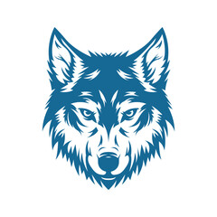 The Majestic Wolf A Symbol of Power and Wisdom, Mascot Logo Concept Vector Illustration Cartoon. Suitable For Logo, Wallpaper, Banner, Card, Book Illustration, T-Shirt, Sticker, Cover, etc