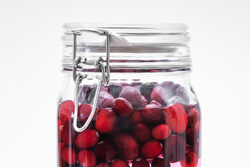 Cranberries im Einmachglas