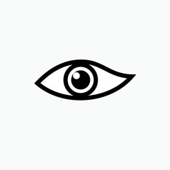 Eye Icon. Sight, Vision. View Symbol.    