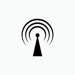 Signal Icon . Wifi, Transmission Symbol.  Sign and Symbol for Design, Presentation, Website or Apps Elements  –  Vector.      
