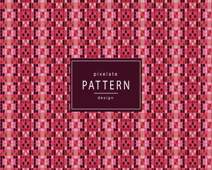 Pink Pixels Pixelated Seamless Pattern Background Design, Small Blocks Seamless Pixels Pattern	