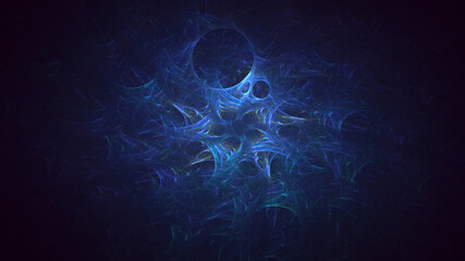 3D rendering abstract colorful fractal light background