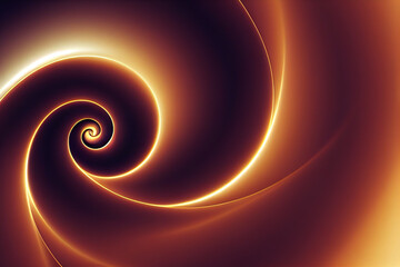 Wallpaper of golden ratio Fibonacci spiral background. generative ai	