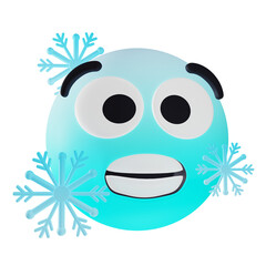 Cold Emoticon 3D Icon