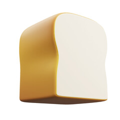 Unsliced bread 3D Icon