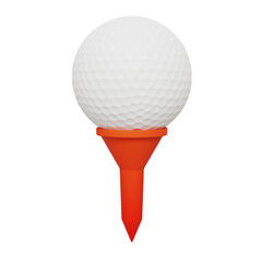 Golf ball pin 3D Icon