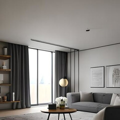 modern living room interior design. Bring the Outdoors In with a Nature Inspired Illustration