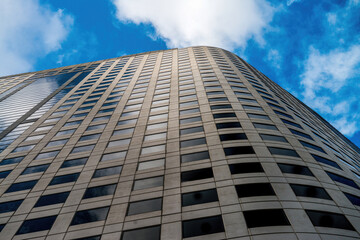 Lookup view of a skyscraper in Burbank, California