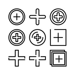 add icon or logo isolated sign symbol vector illustration - high quality black style vector icons