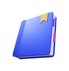 Text book 3d rendering illustration