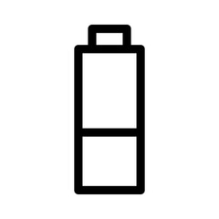 battery icon or logo isolated sign symbol vector illustration - high quality black style vector icons