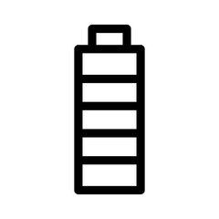 battery icon or logo isolated sign symbol vector illustration - high quality black style vector icons