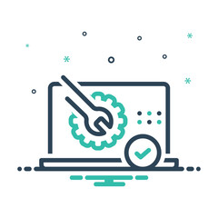 Fototapeta premium Mix icon for installed