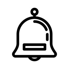 Obraz premium bell icon or logo isolated sign symbol vector illustration - high quality black style vector icons
