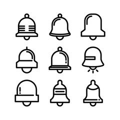 bell icon or logo isolated sign symbol vector illustration - high quality black style vector icons