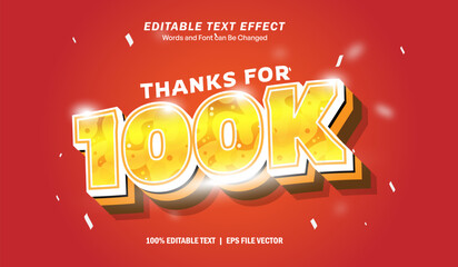 thanks for 100k text style effect