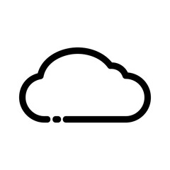 cloud icon or logo isolated sign symbol vector illustration - high quality black style vector icons