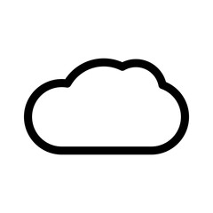 cloud icon or logo isolated sign symbol vector illustration - high quality black style vector icons