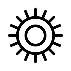 cog icon or logo isolated sign symbol vector illustration - high quality black style vector icons