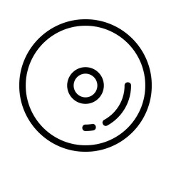 disc icon or logo isolated sign symbol vector illustration - high quality black style vector icons