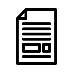 Fototapeta premium documents icon or logo isolated sign symbol vector illustration - high quality black style vector icons