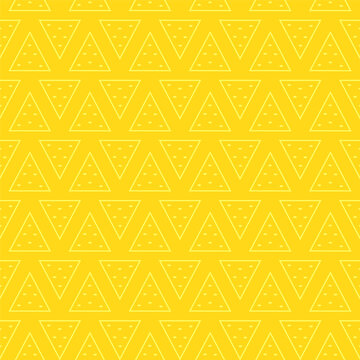 Nachos pattern background. Mexican food nachos pattern. Nice spanish fastfood texture for textile, wallpaper, background, cover, banner, bar and cafe menu design