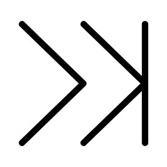 forward icon or logo isolated sign symbol vector illustration - high quality black style vector icons