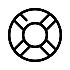 Fototapeta premium lifebuoy icon or logo isolated sign symbol vector illustration - high quality black style vector icons