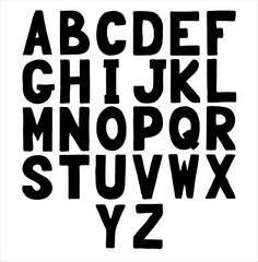 English alphabet. Vector