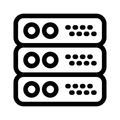 server icon or logo isolated sign symbol vector illustration - high quality black style vector icons