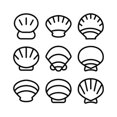 shell icon or logo isolated sign symbol vector illustration - high quality black style vector icons
